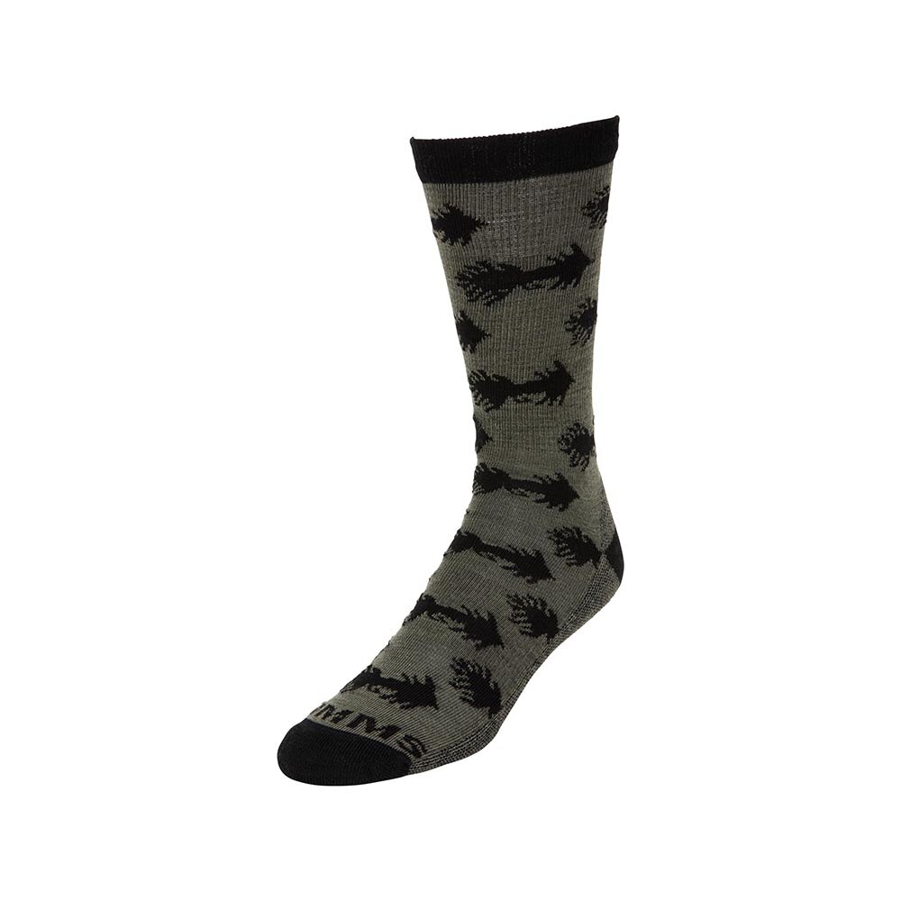 Simms Daily Sock Men's in Woolly Bugger Moss